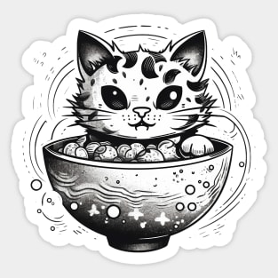 Ramen-cat Sticker